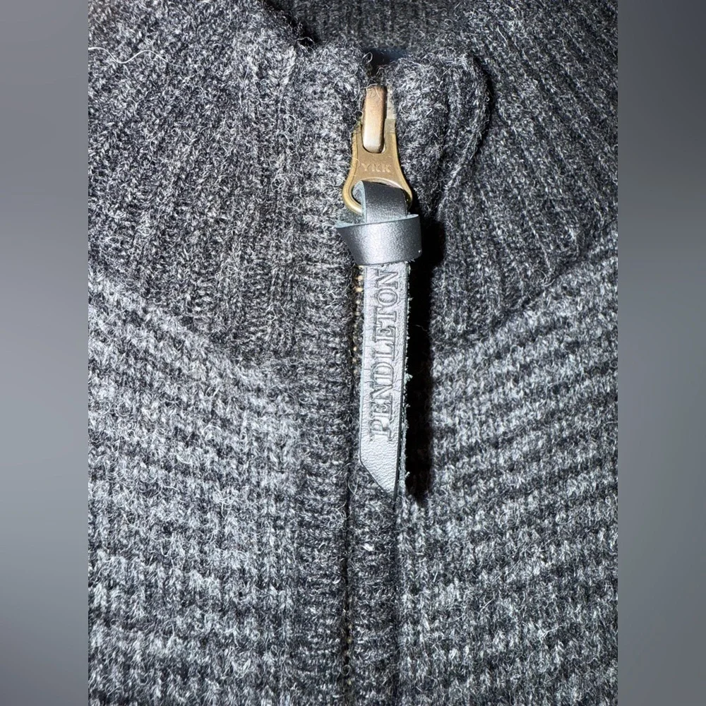 PENDLETON MEN'S SHETLAND COLLECTION FULL-ZIP SWEATER SIZE M